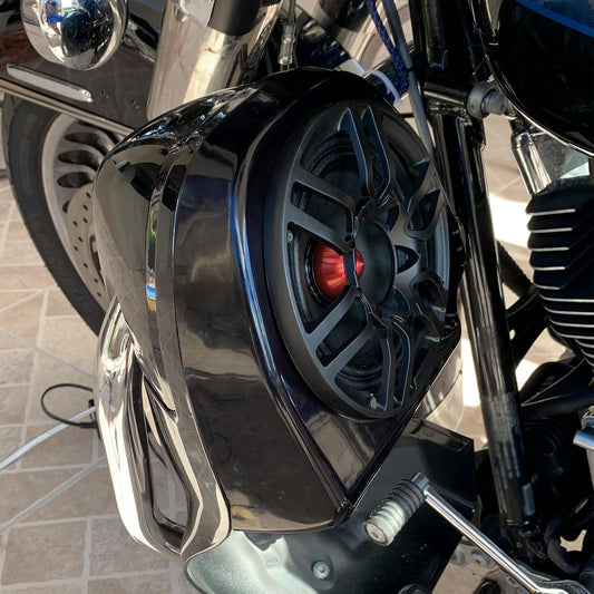 6.5″ Speaker Pods Lower Vented Fairings for Harley Touring 1994‑2014 – Black Set of 2