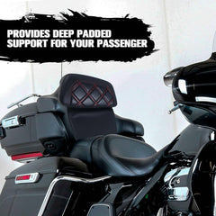 Harley Davidson Road King Touring Backrest Cushion Pad with Stitching