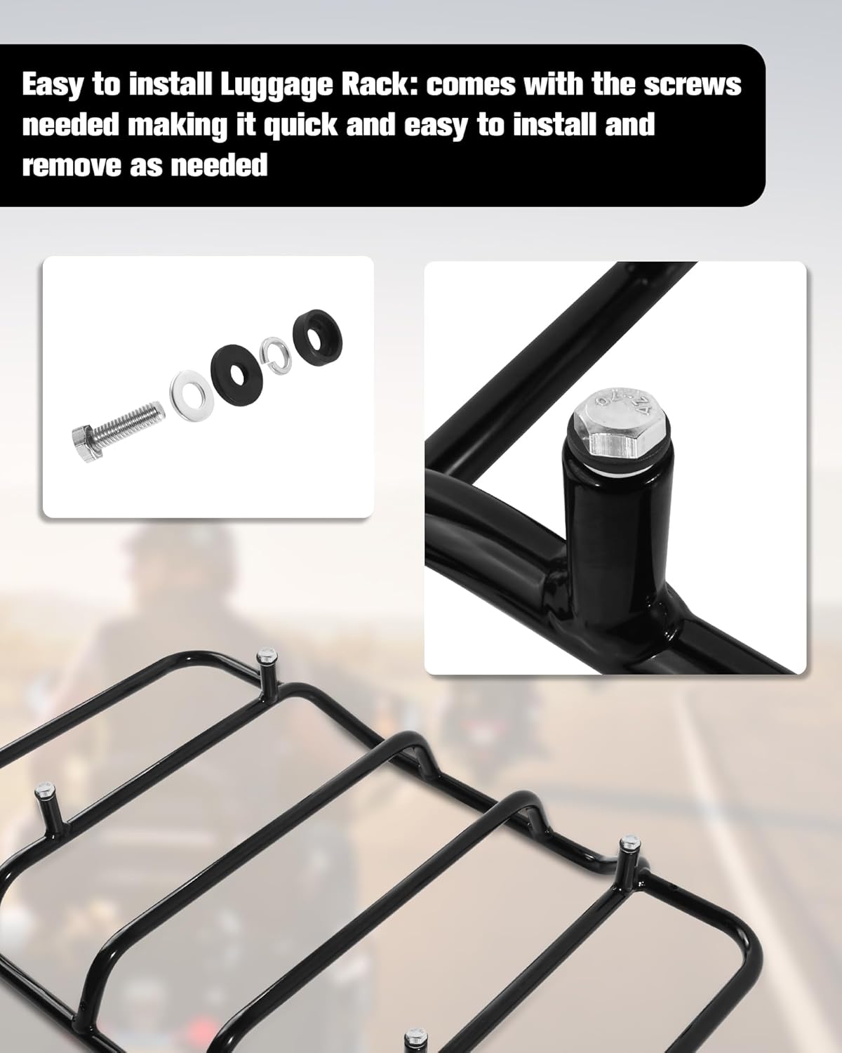 Premium Trunk Tour Pack Luggage Rack for Harley Davidson - Fits 2014-2024 Electra Road Glide CVO Street King Ultra Limited