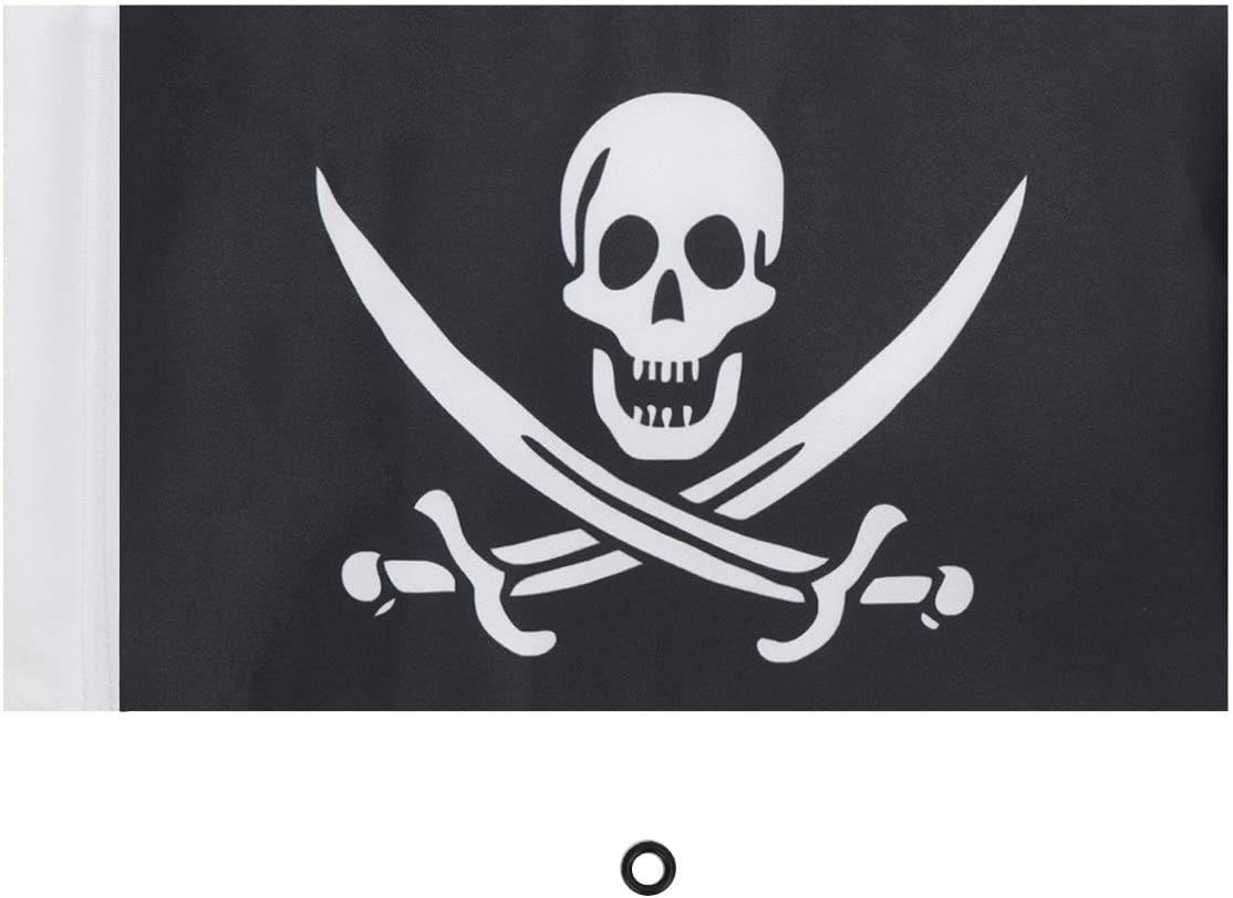 Pirate Flag 6 x 9 Inch suitable for Flag Mount Pole3