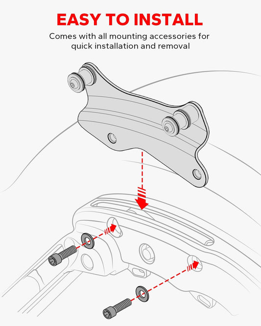 MFK™ Chrome 4-Point Docking Hardware Kit for Harley Touring (2014–2018)