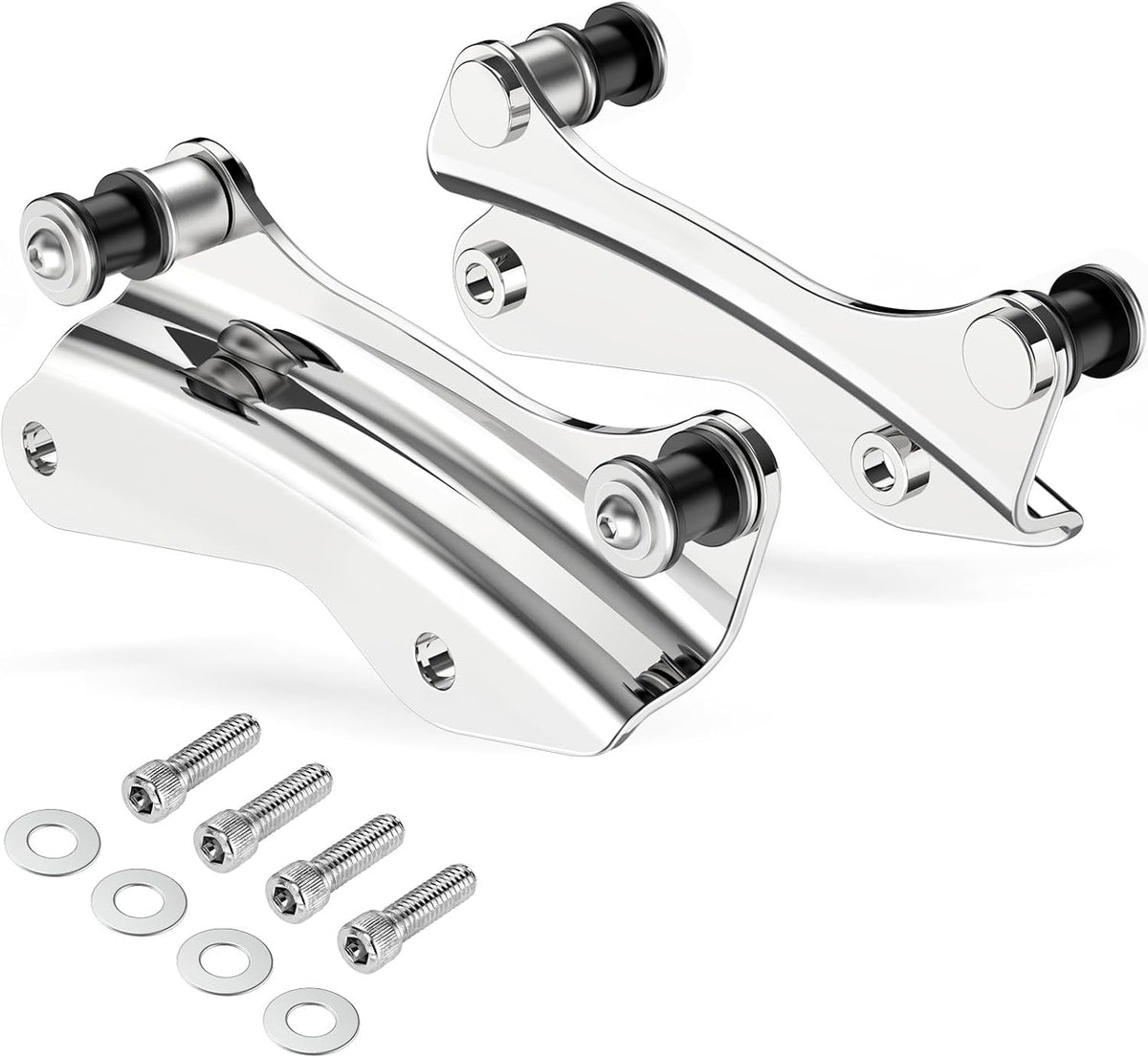 4-Point Detachable Rear Docking Hardware Kit – Chrome Finish – Fits 2014–2018 Harley Touring Models