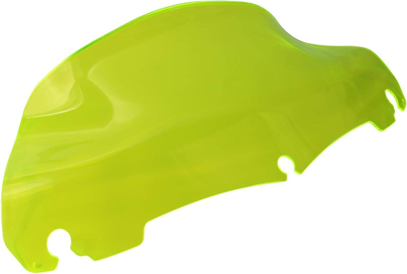 8\" Green Wave Windshield for Harley Touring & Street Glide - Aerodynamic Style