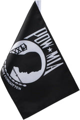 Harley Davidson motorcycles with 2Pack Pow Mia flags, showcasing the 'You Are Not Forgotten' message on a 6x9'' flagpole3