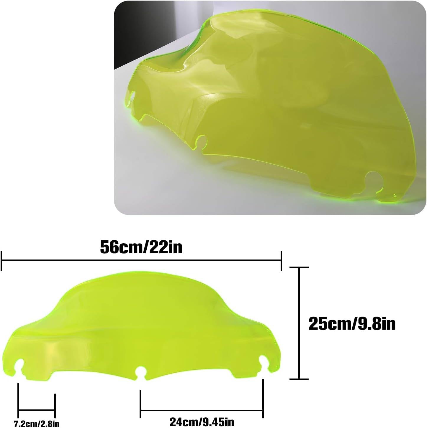 9 inch Green Wave Windshield Windscreen accessory for Harley Touring Electra Street Glide Motorcycle6