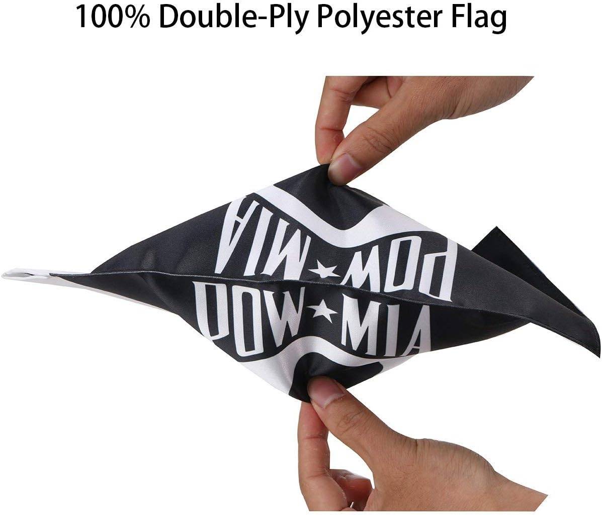 Harley Davidson motorcycles with 2Pack Pow Mia flags, showcasing the 'You Are Not Forgotten' message on a 6x9'' flagpole2