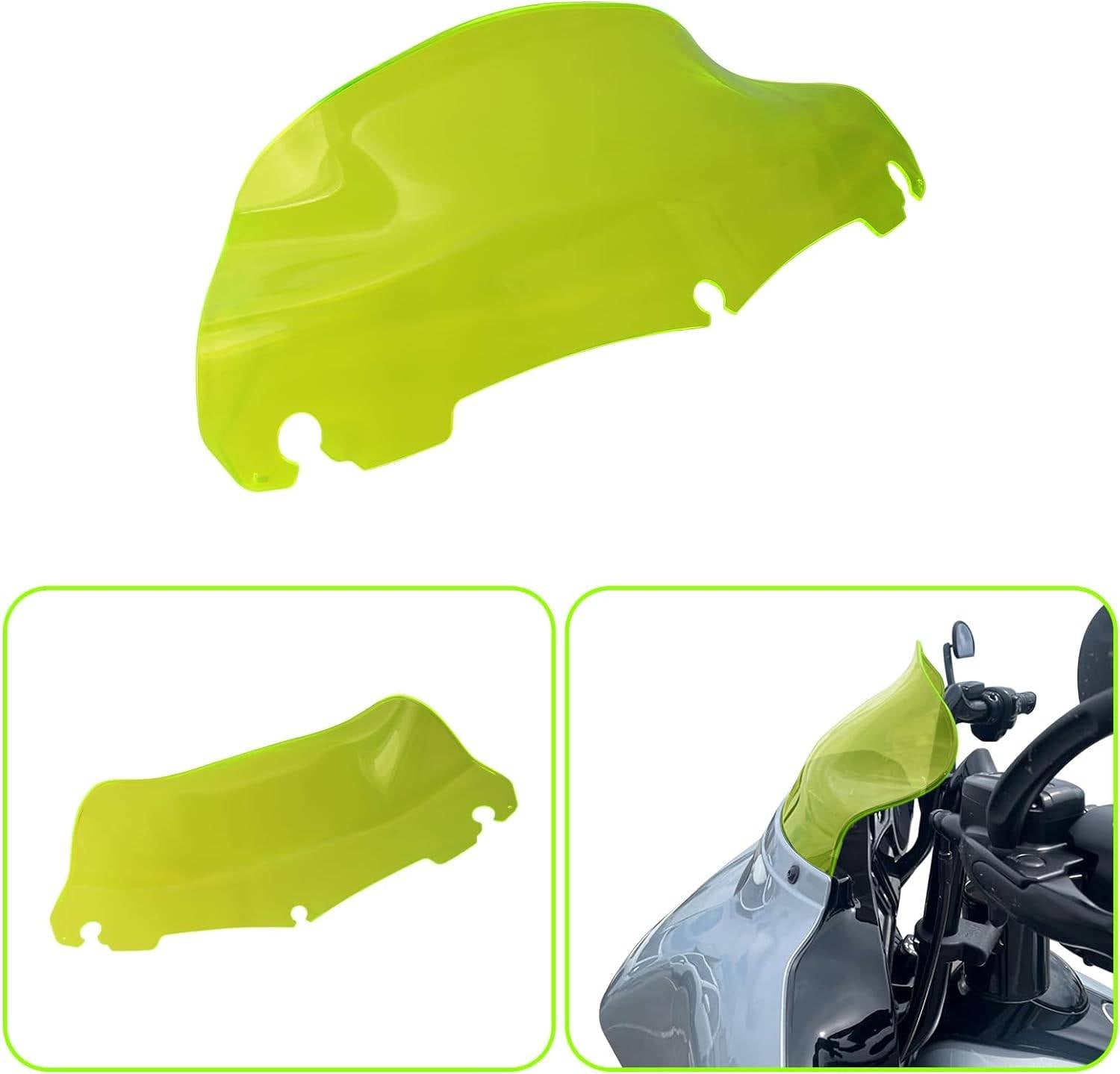 9 inch Green Wave Windshield Windscreen accessory for Harley Touring Electra Street Glide Motorcycle1