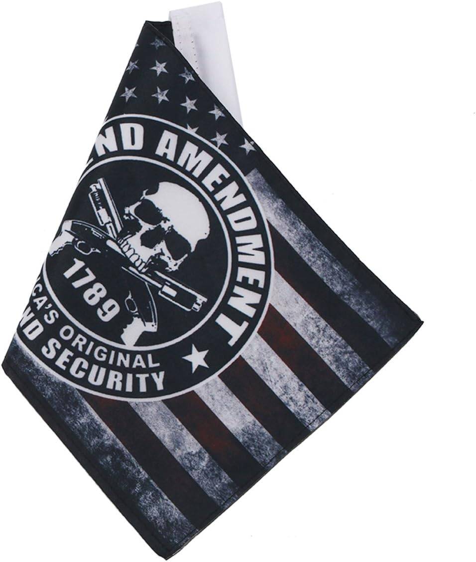 6x9 Inch 2-Pack Antique US Flag & 2nd Amendment Motorcycle Flags for Harley Davidson