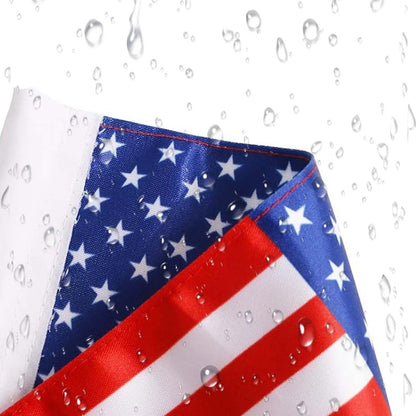 2Pack 6"x10" American Flag Motorcycle Replacement Flag – Double‑Sided, UV‑Resistant, Fits 3/8" Poles