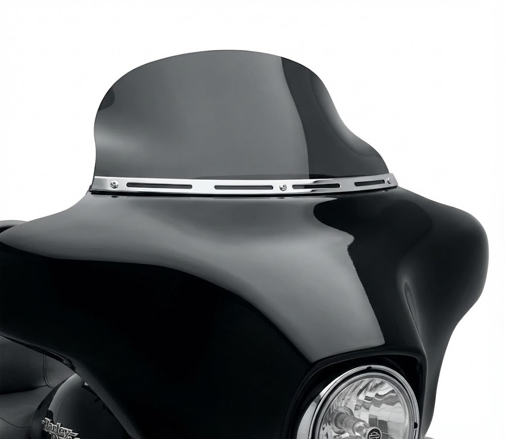 9" Black Wave Windshield for Harley Touring Street Glide & Electra Glide 2014–2022