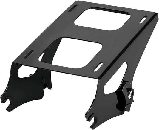 Detachable Black Tour Pack Mount Luggage Rack Kit for Harley Touring Street Glide / Road Glide / Road King / Electra Glide 2014–2025