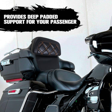 Stitching backrest cushion pad for Harley Davidson Glide Road King Touring5