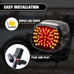 Harley-Davidson Integrated Tail Light & Turn Signals - Fits Sportster, Dyna, Road King