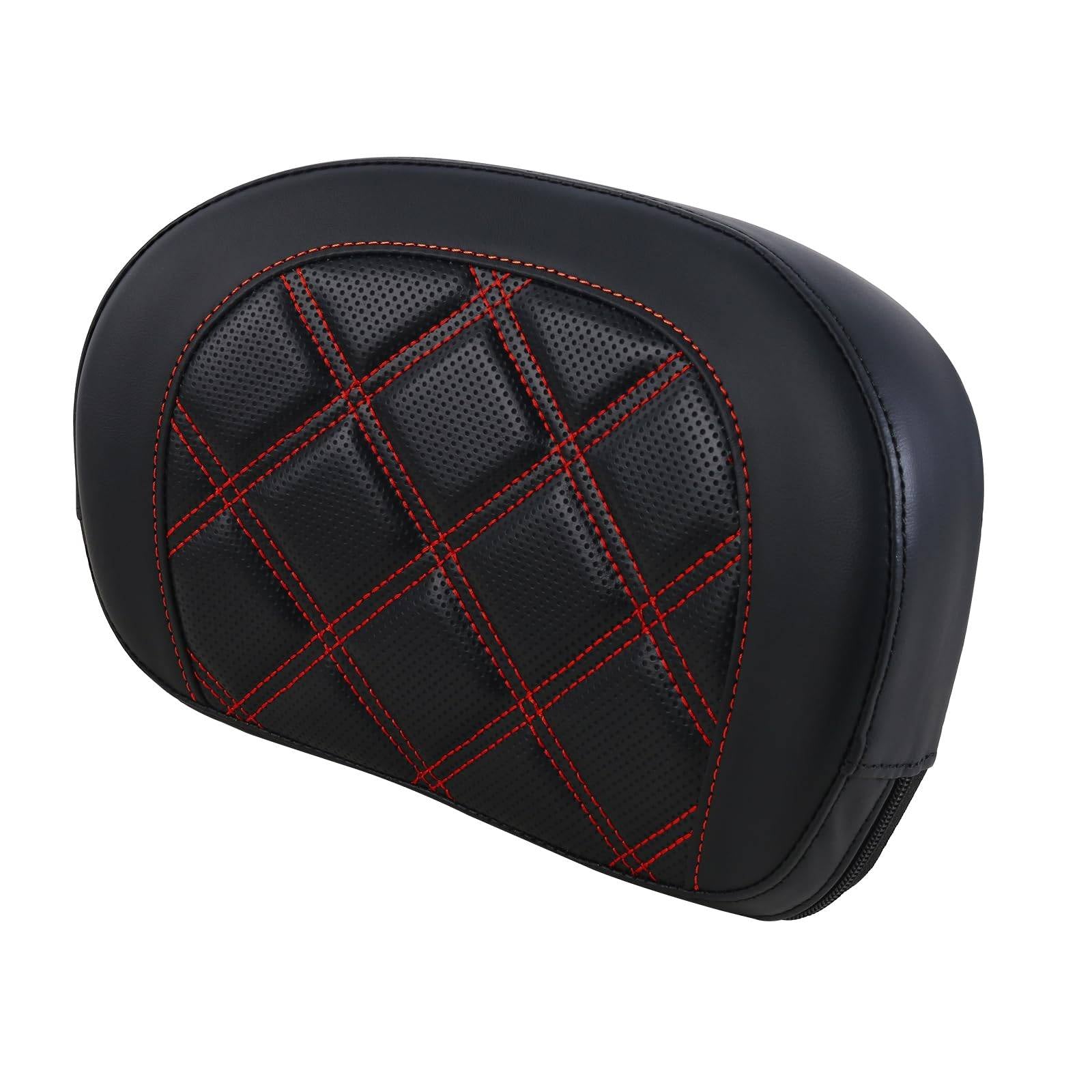 Detachable Sissy Bar Backrest Cushion Pad for Harley Glide Road King Traveler