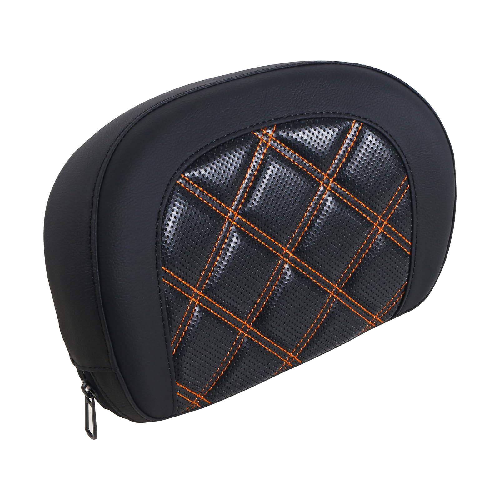 Detachable Sissy Bar Backrest Cushion Pad for Harley Davidson Glide Road King Traveler1