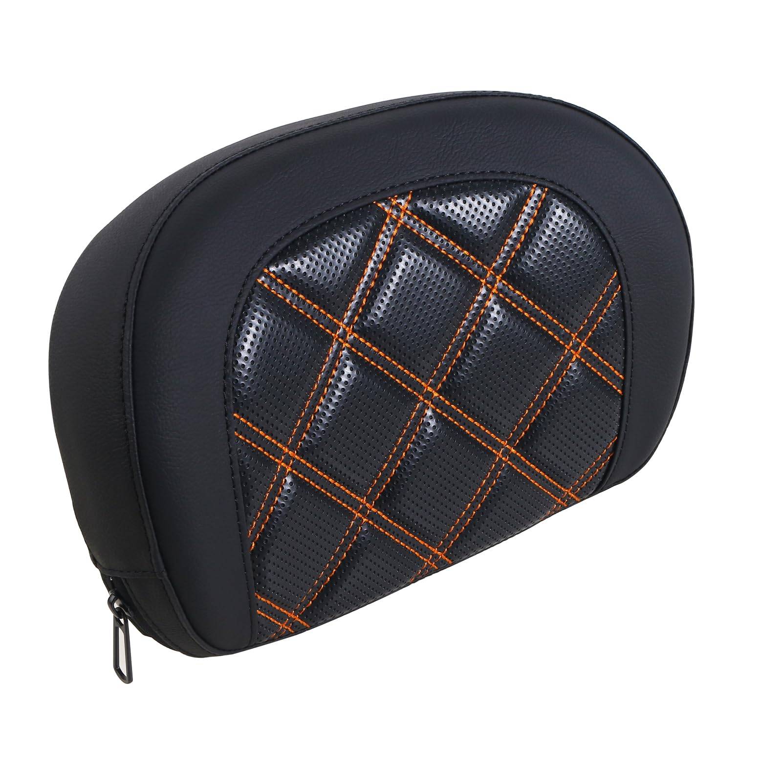 Detachable Sissy Bar Backrest Cushion Pad for Harley Davidson Glide Road King Traveler5