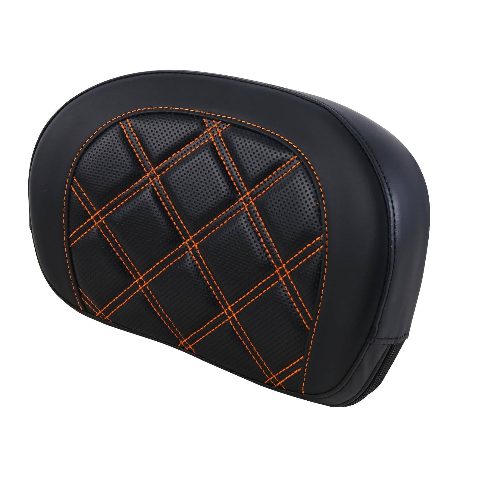 Detachable Sissy Bar Backrest Cushion Pad for Harley Davidson Glide Road King Traveler6