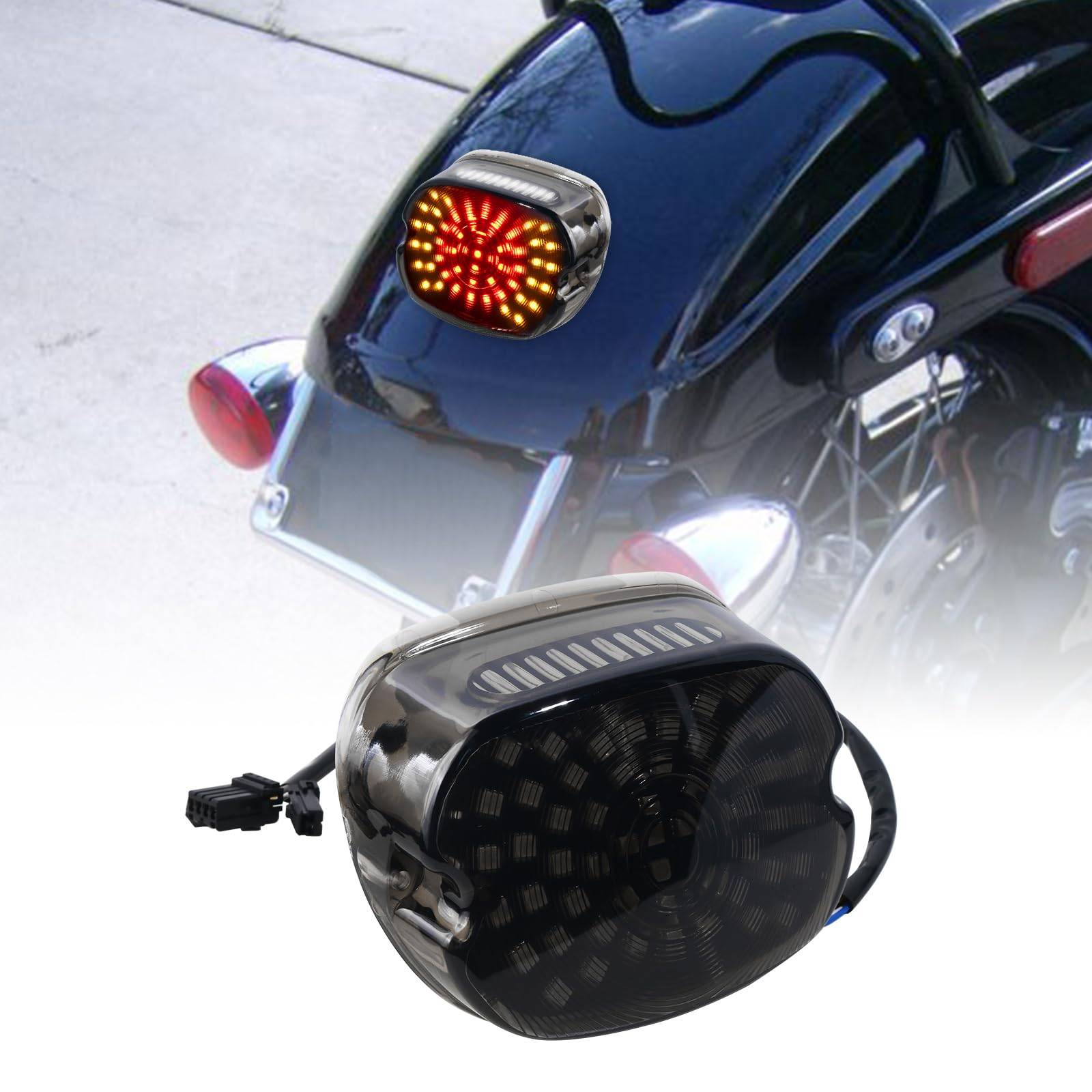 Harley-Davidson Integrated Tail Light & Turn Signals - Fits Sportster, Dyna, Road King