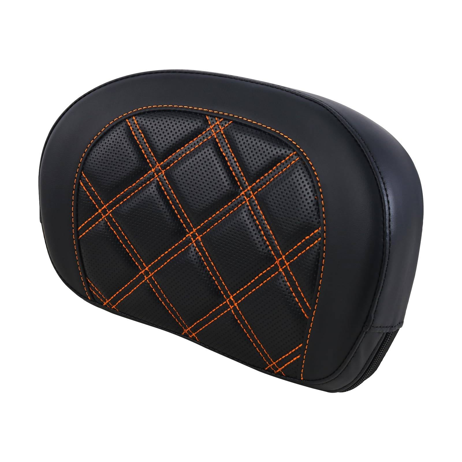 Detachable Sissy Bar Backrest Cushion Pad for Harley Davidson Glide Road King Traveler4