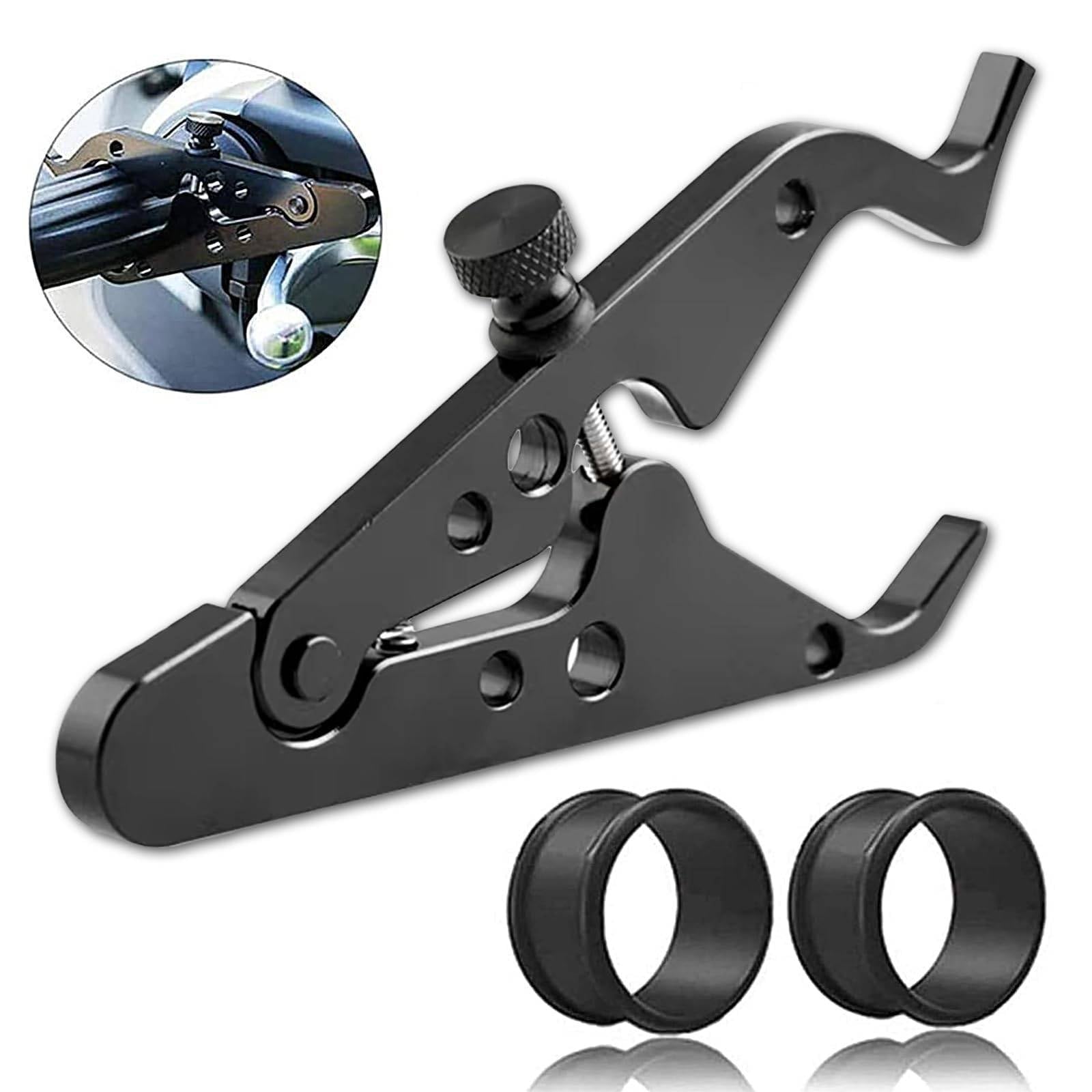 2Pack Motorcycle Cruise Control, Motorcycle Throttle Lock, Universal Throttle Assist Wrist/Hand Grip Lock Clamp