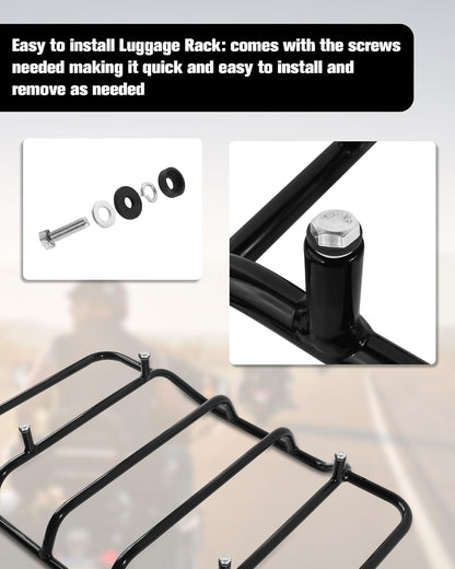 Premium Trunk Tour Pack Luggage Rack for Harley Davidson - Fits 2014-2024 Electra Road Glide CVO Street King Ultra Limited