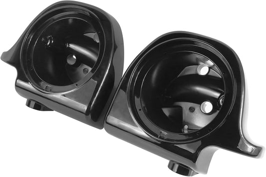 6.5″ Speaker Pods Lower Vented Fairings for Harley Touring 1994‑2014 – Black Set of 2
