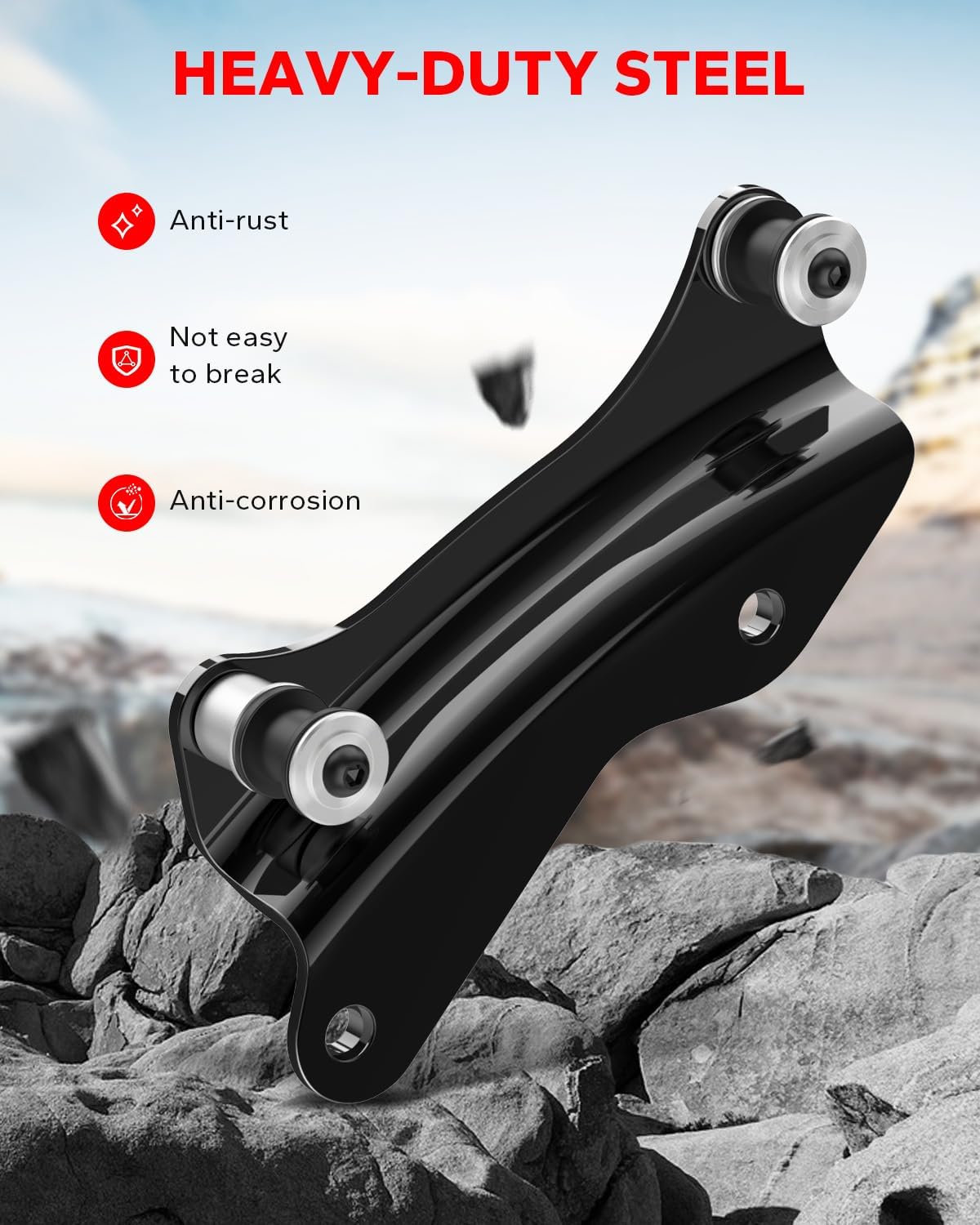 MFK™ Chrome 4-Point Docking Hardware Kit for Harley Touring (2014–2018)