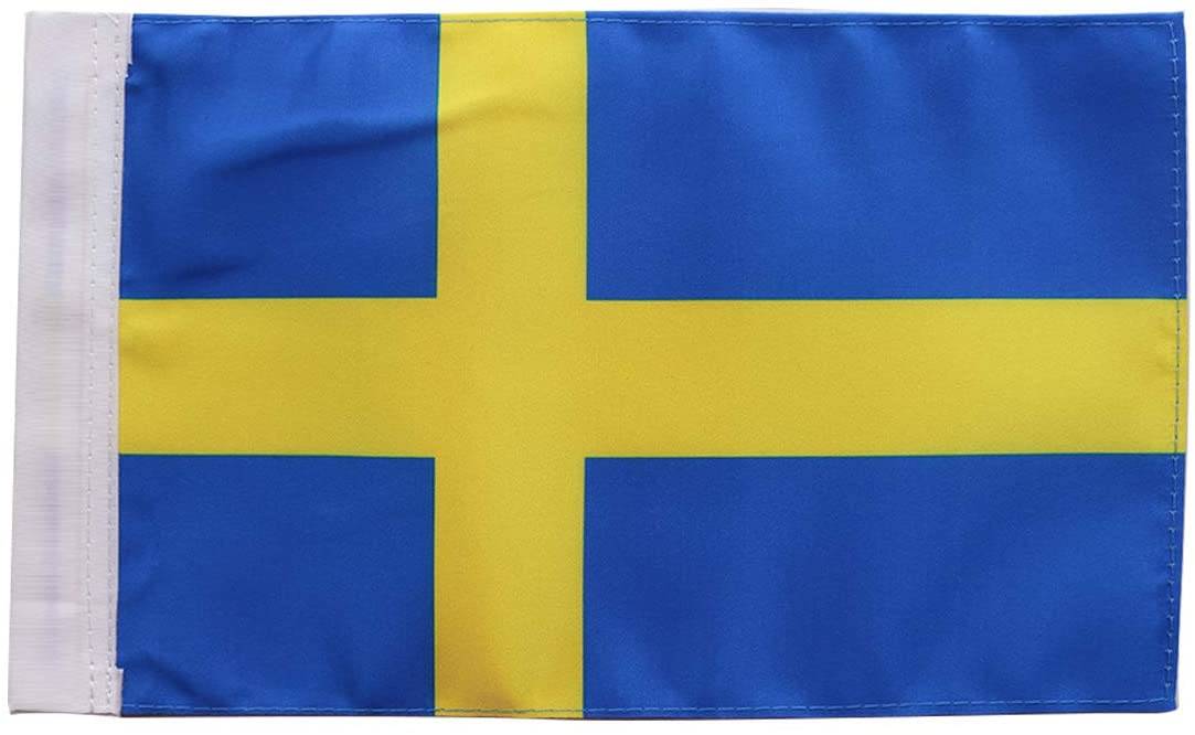 Sweden Motor Flag 6 x 9 inch suitable for flag mount pole0