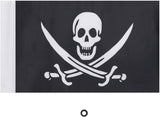 Pirate Flag 6 x 9 Inch, Fit Flag Mount Pole