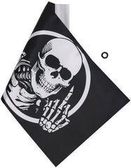 Skull Motorcycle Flag 6 x 9 Inch, Flags Mount Pole HD Motorcycle