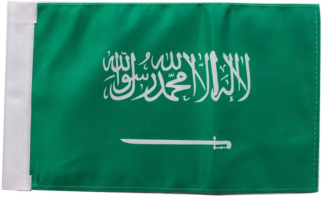 Saudi Arabia Motor Flag 6 x 9 inch suitable for flag mount pole1