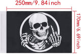 Skull Motorcycle Flag 6 x 9 Inch, Flags Mount Pole HD Motorcycle